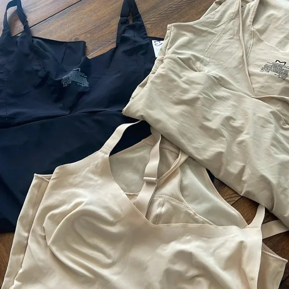 Maidenform bundle Shapewear black nude XL 2XL open bust intimates bodysuit faja - Picture 12 of 16